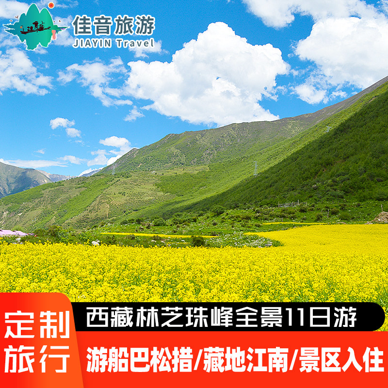 定制旅游 西藏旅游拉萨林芝珠峰羊湖布宫纳木错圣象天门11天10晚