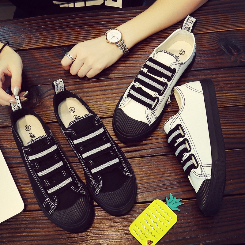 快手网红人男鞋牌牌琦吴迪潮鞋帆布鞋男情侣鞋一脚蹬社会休闲板鞋|msdalam kategori Kasut lelaki popular, kasut kanvas - dari Buy2taobao.com untuk memberikan perkhidmatan ejen Taobao profesional membeli