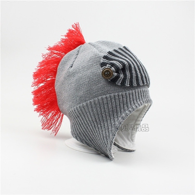 秋冬宝宝小孩骑士潮流儿童帽子