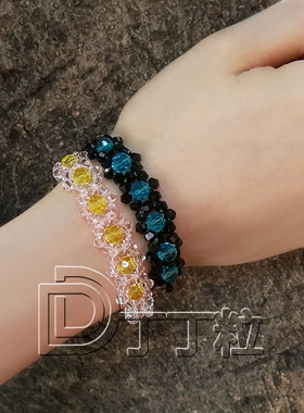 手工手串女款水晶民族风手链订做