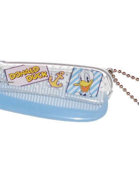 日本Disney正品Donald Duck唐老鴨 折疊梳便擕梳隨身化妝梳