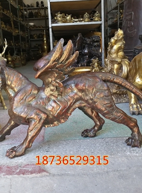 纯铜飞虎生肖摆件家居