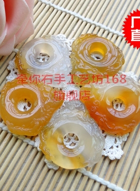 腰缠万贯红绳手工雕刻吊坠项链