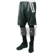 暗黑高街 连体两件套跑男牛皮短裤 弹力羊皮紧身瘦腿皮裤 legging