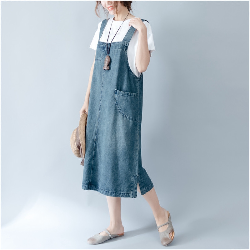 Swallow Freaky pregnant woman cowboy Suspender skirt 2019 Spring and summer Overknee longuette Easy Split ends camisole vest Dressin the Maternity/Maternal supplies/Nutrition , Maternity , Dress  category - from Buy2taobao.com to provide professional Taobao agent buy service