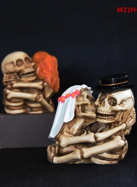 万圣节礼品陶瓷装饰情侣