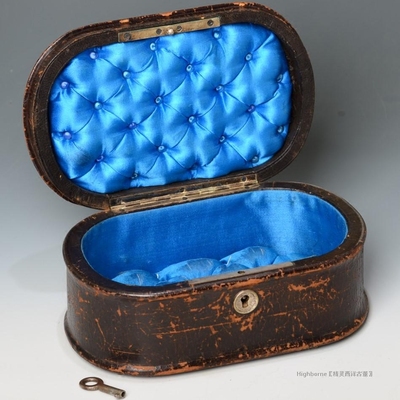 维多利亚风古董钥匙首饰盒