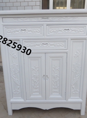 白色供桌供台佛台欧式白色榆木贡桌财神家用实木简约财神佛龛香案