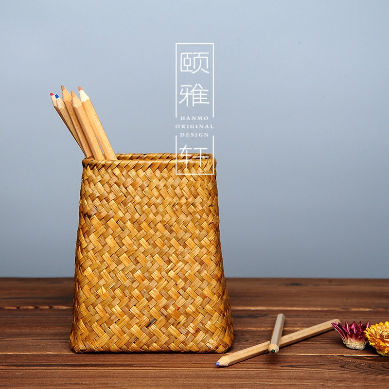 Retro Northern Europe Woven vase Straw Rattan Living room decor Dried flowers flower arrangement Flower basket vase Flower pot Floral organin the Storage consolidation , Home Storage appliances , Storage Bottles  category - from Buy2taobao.com to provide professional Taobao agent buy service