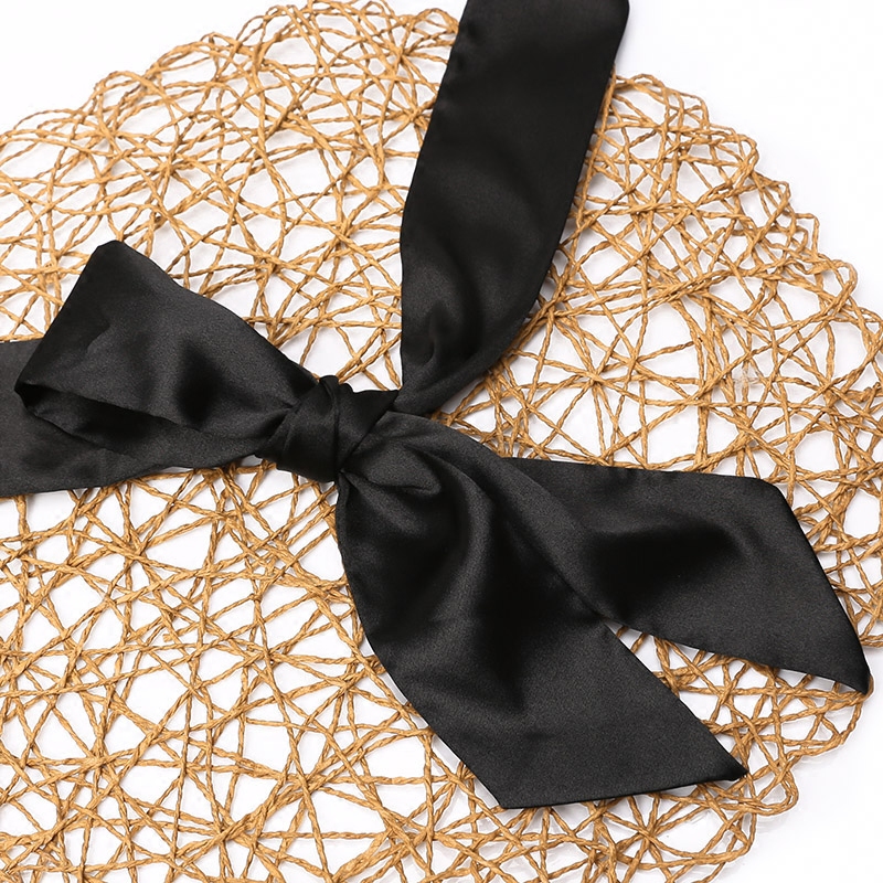 日系简约百搭黑布腰带配裙子装饰绑蝴蝶结和服宽腰封女士休闲配饰