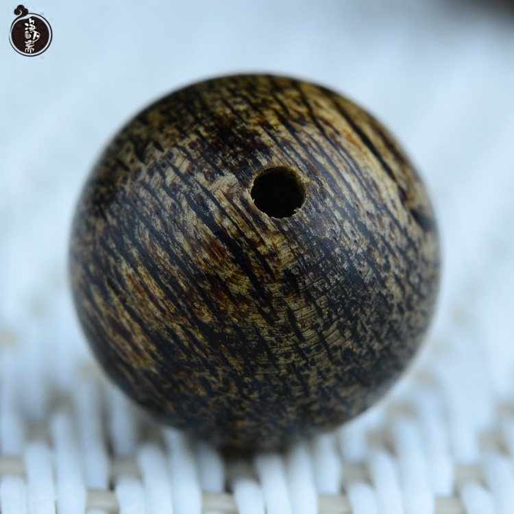 天然文莱沉水沉香单珠7mm6mm单颗