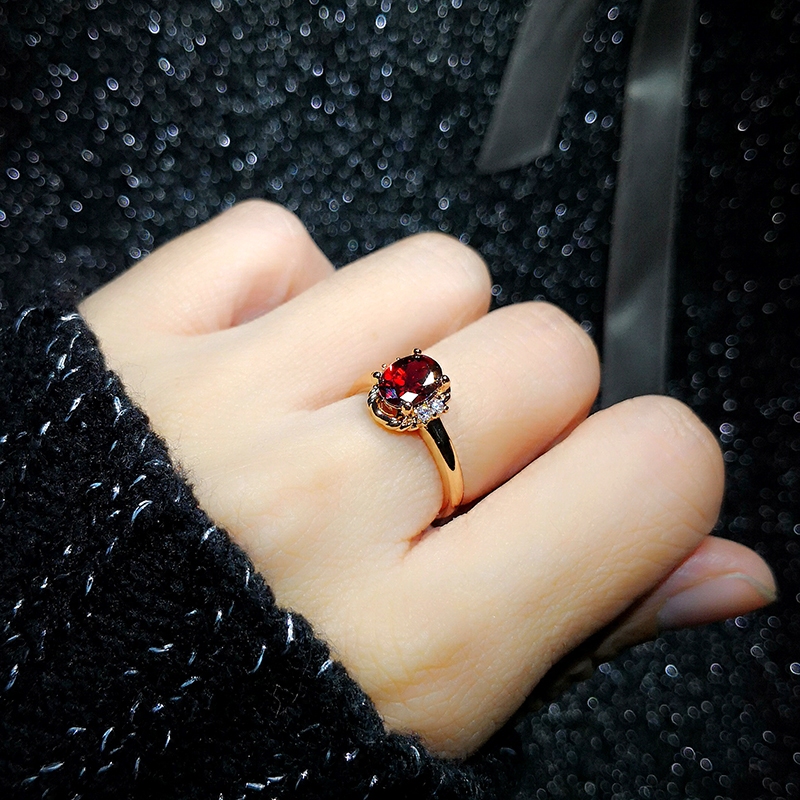 紅寶石時尚女鍍18K金紫水晶指環日韓潮個性複古仿碧玺黃寶石戒指在類目 飾品/流行首飾/時尚飾品新, 戒指/指環中 - 來自Buy2taobao.com提供專業的淘寶代購服務