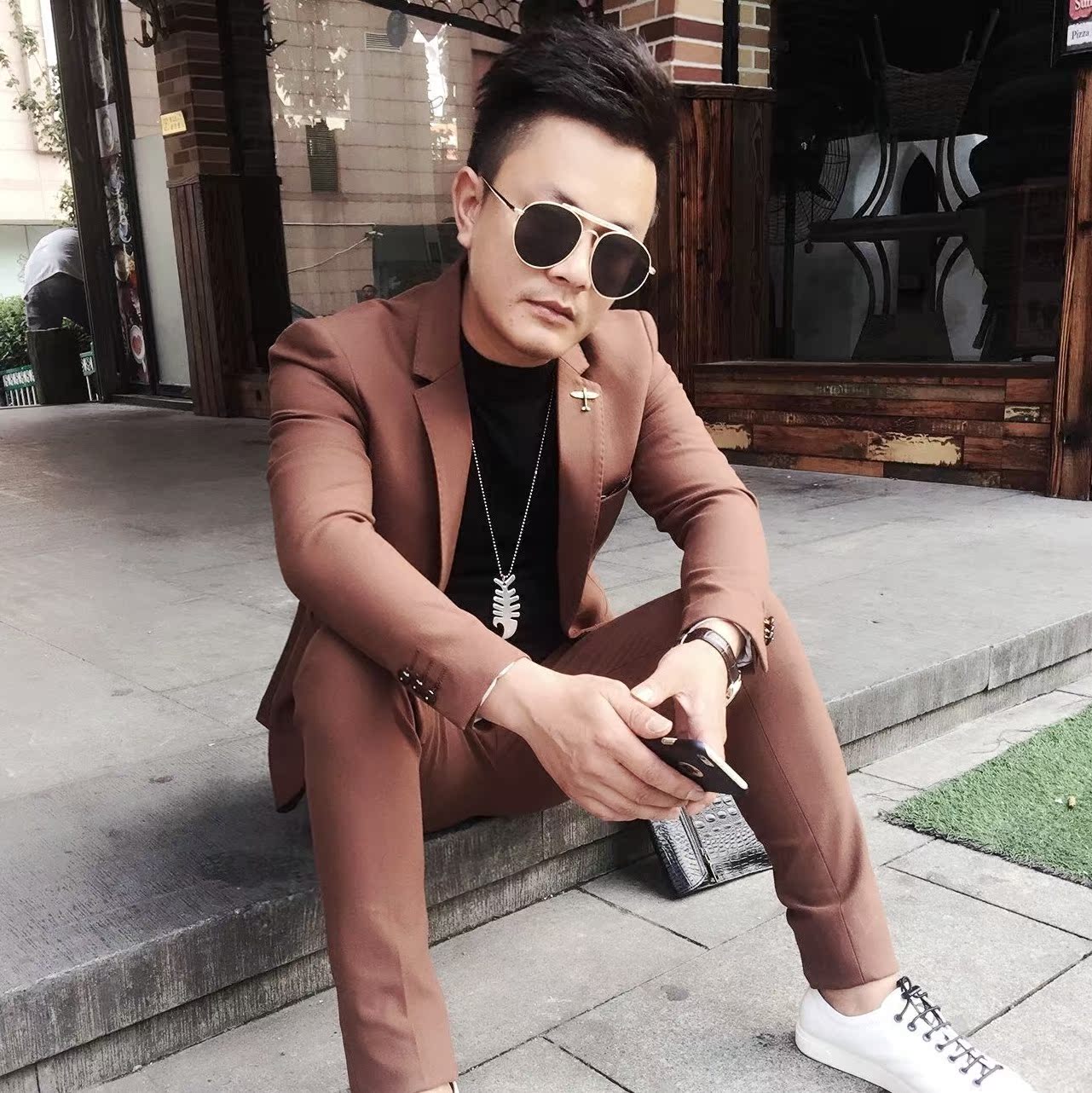 Costume homme en coton pour automne - Ref 1578917 Image 1