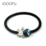 Starfish rhinestone tóc vòng tóc dây Hàn Quốc pha lê tạp dề đầu dây Kim cương nhấp nháy sáng Zama đuôi cao su ban nhạc cao phụ kiện tóc - Phụ kiện tóc