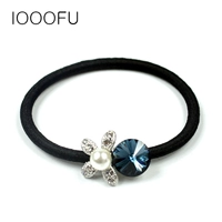 Starfish rhinestone tóc vòng tóc dây Hàn Quốc pha lê tạp dề đầu dây Kim cương nhấp nháy sáng Zama đuôi cao su ban nhạc cao phụ kiện tóc - Phụ kiện tóc phụ kiện tóc cho bé gái