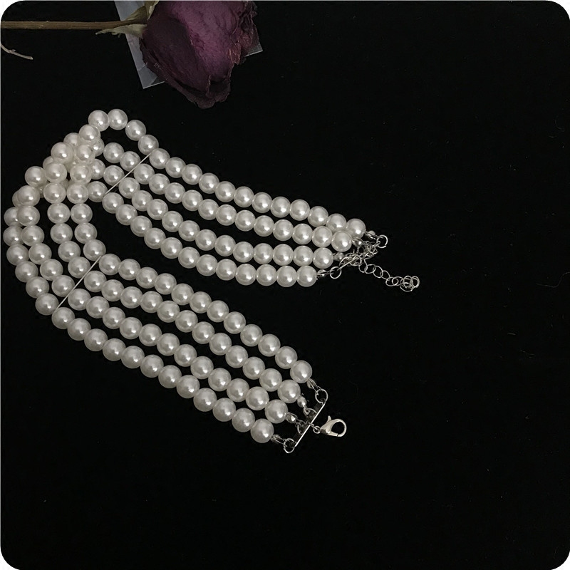 复古优雅赫本风多层珍珠项链项圈choker颈链在类目 饰品/流行首饰/时尚饰品新, 项链中 - 来自Buy2taobao.com提供专业的淘宝代购服务