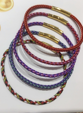 diy防水钢丝转运珠情侣手绳