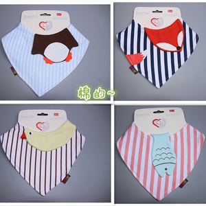 韩国新款婴幼儿童围兜三角巾宝宝棉布口水巾造型全棉小围嘴口水兜