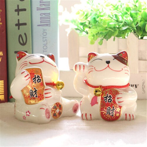 zakka创意招财猫陶瓷日式杂货