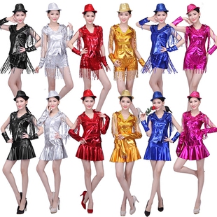 广场舞服装女成人套装夏啦啦操现代爵士舞跳舞新款DS演出服舞蹈服