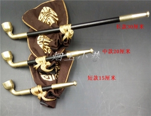 特价长短旱烟袋烟斗烟袋锅烟杆玉石玛瑙烟嘴黄铜烟嘴旱烟叶子烟锅