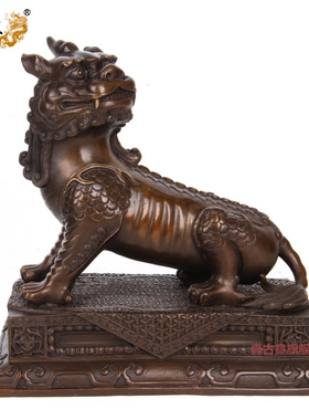 谛听地藏王办公室风水客厅铜貔貅