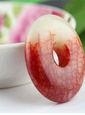 怀古风招财平安扣手把件玉佩