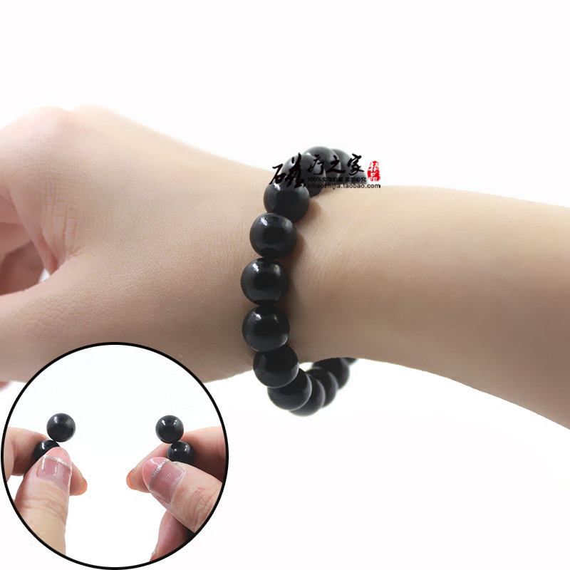 强磁艾灸石手链磁珠稀土手链女磁疗磁灸石磁能量归元石磁能珠