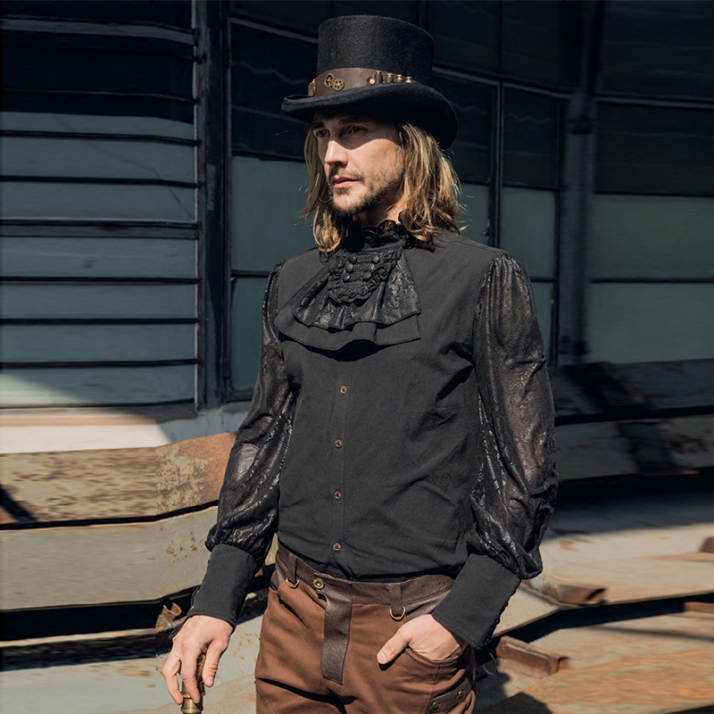 魔叹蒸汽朋克工业哥特gothic衬衣