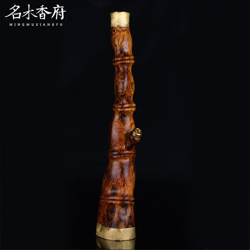 名木香府黄花梨木雕工艺品《水烟烟斗》美观、实用、把玩摆设均可