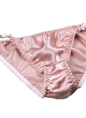 超人气款 时尚性感 100%桑蚕丝 真丝内裤 女士丁字裤 T裤 三角裤