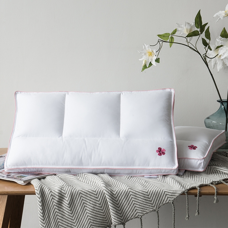 希尔顿五星级酒店专用枕头一对装单人全棉超软成人中低枕芯区格枕在类目 床上用品, 枕头/枕芯/保健枕/颈椎枕中 - 来自Buy2taobao.com提供专业的淘宝代购服务