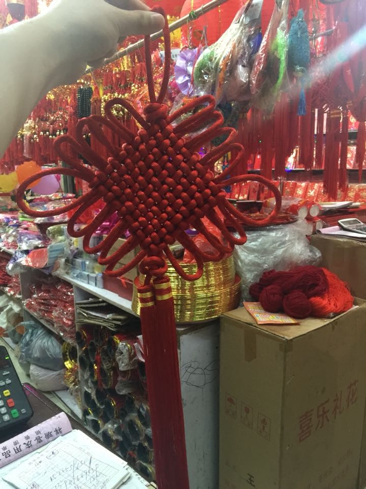 传统中国结 手工编织如意结 单线33x70cm 10盘结挂件出国礼品包邮