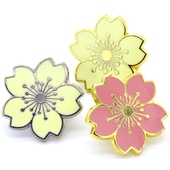 定制樱花系可爱少女书包金属饰品别针领原宿学院风胸针小徽章定做