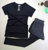 Mùa xuân và mùa hè chạy ngắn tay T-Shirt nữ Slim wicking breathable slim lỏng kích thước lớn tập thể dục nhanh chóng làm khô áo sơ mi