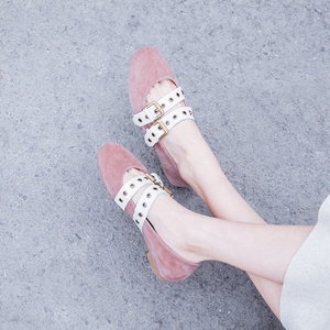 真皮芭蕾舞文艺平底鞋