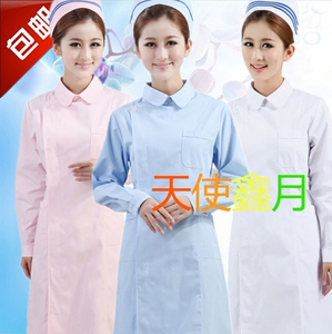护士服长短袖女冬夏装娃娃地上领偏襟白大褂修身医院工作服医生服