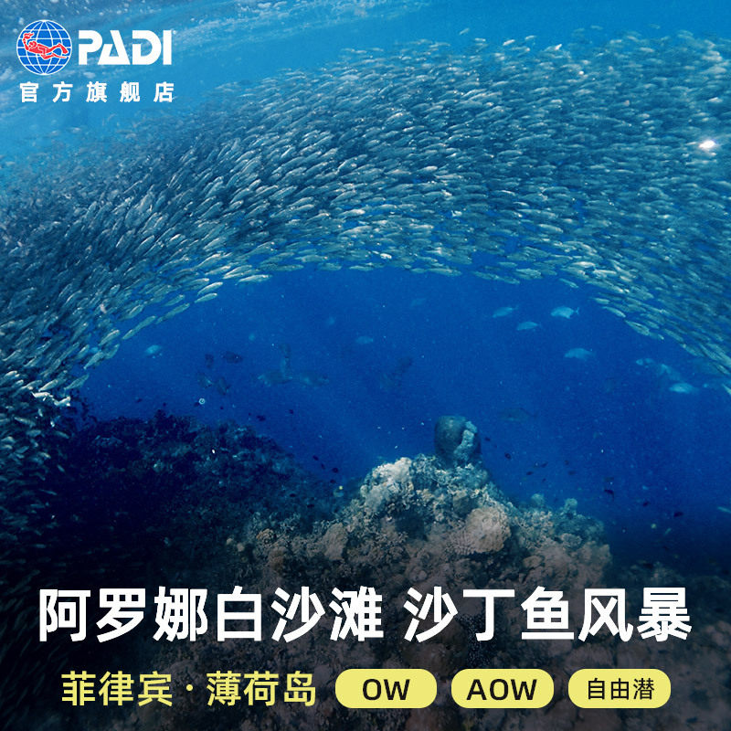 菲律宾薄荷岛潜规则 padi 潜水员ow/aow/fd潜水考证深潜