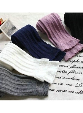 女宝宝婴儿春秋款打底裤子紧身麻花连裤袜白色黑色灰色紫色不掉裆