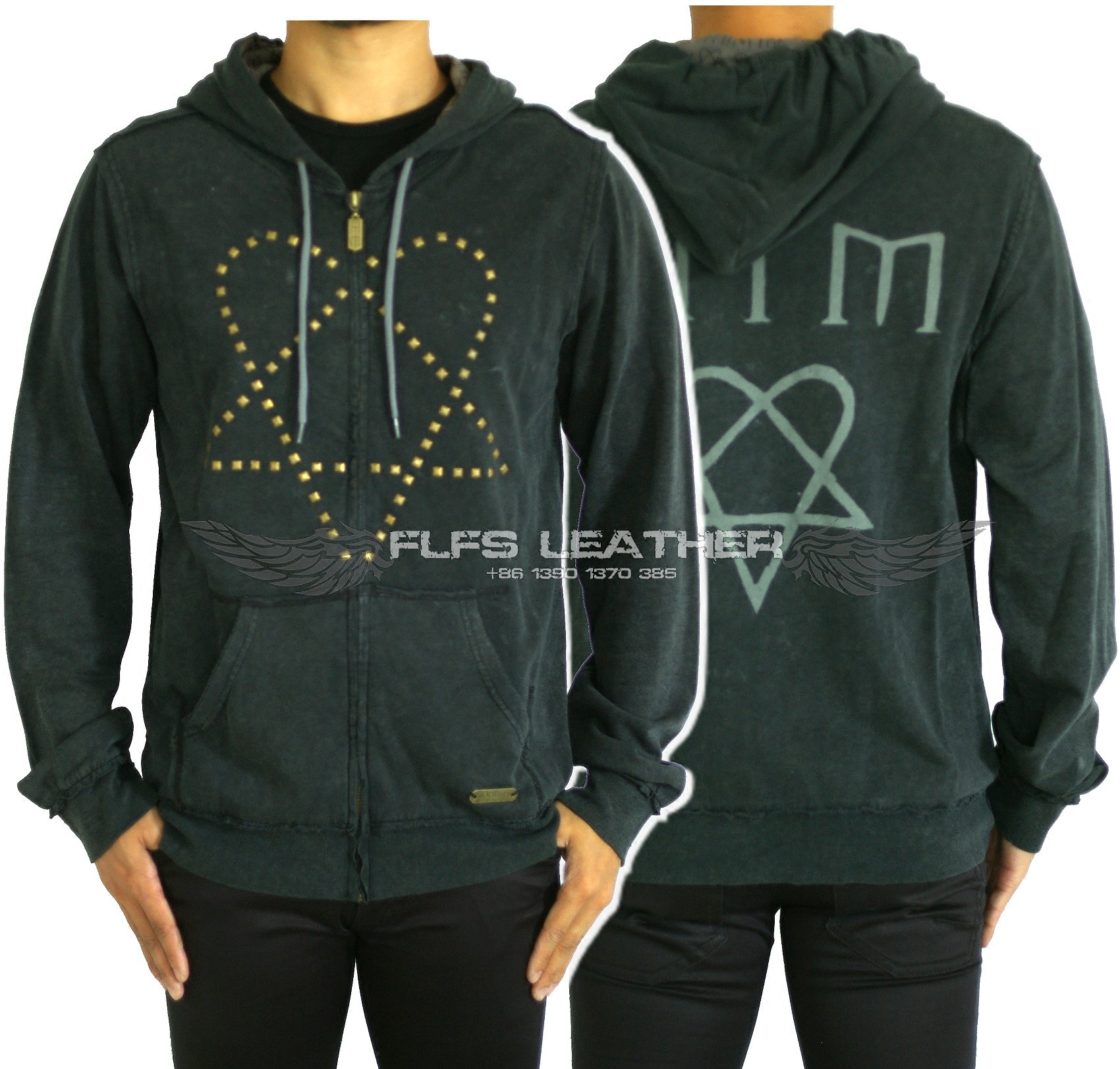 HIM  H.I.M. His Inferal Majesty Ville Valo Heartagram Hoodie
