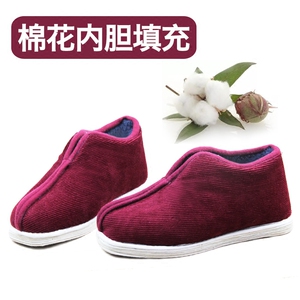 包邮老北京棉鞋女冬季加绒保暖鞋手工老棉鞋中老年棉鞋老人棉布鞋