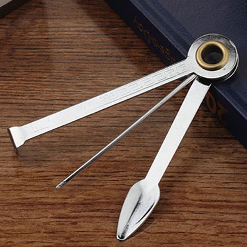 烟斗配件三合一烟刀压棒刮刀剔棒