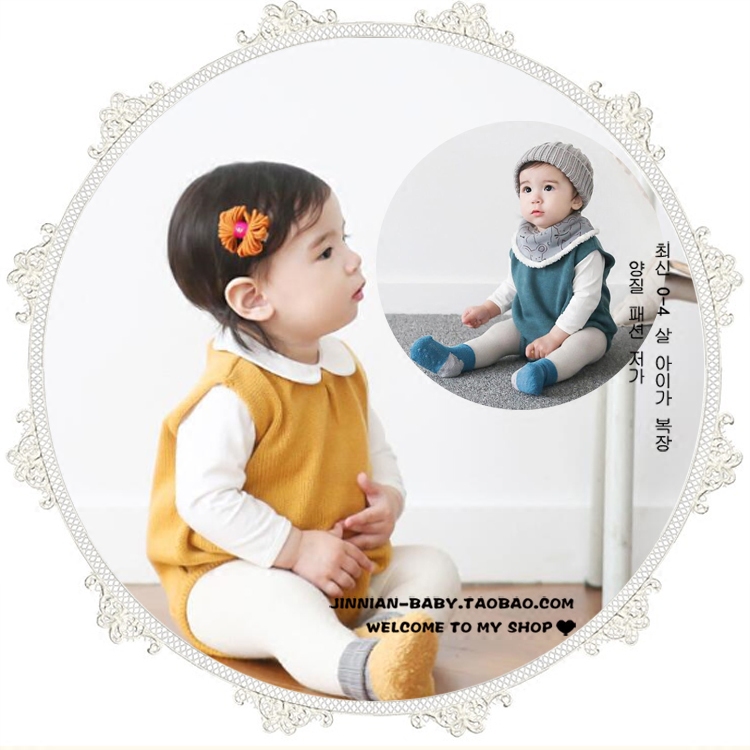 韩国儿童背带裤爬服连体衣