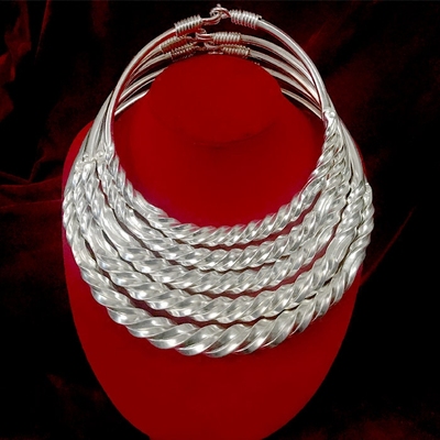 项圈贵州侗族复古苗银