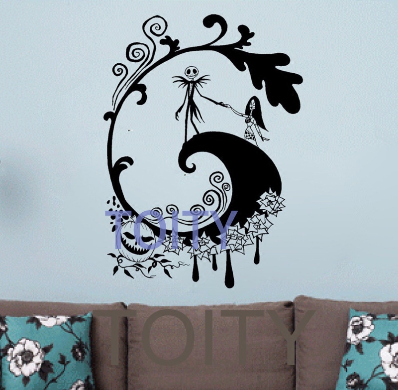 The Nightmare Before Christmas 圣诞夜惊魂贴画怀旧电影贴纸