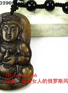 Z1玛瑙项链毛衣链淡青仿古观音链057满珠链玛瑙原石温润如玉