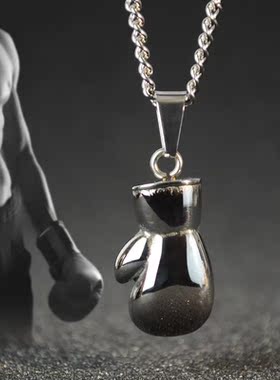 女士拳击手套健身钛钢厘米毛衣链