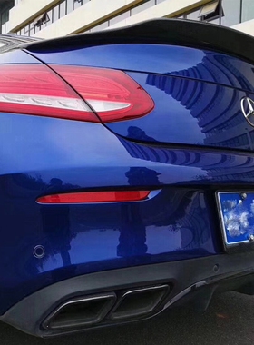 奔驰C级尾翼W205 C63 AMG改装PSM款C200/180/Coupe碳纤维压尾翼