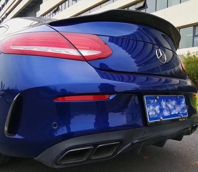 奔驰C级尾翼W205 C63 AMG改装PSM款C200/180/Coupe碳纤维压尾翼