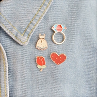 Phiên bản tiếng Hàn của phù hiệu Harajuku dễ thương túi pin phim hoạt hình trâm nữ đơn giản huy chương mở áo sơ mi trang sức - Trâm cài huy hiệu cài áo sơ mi